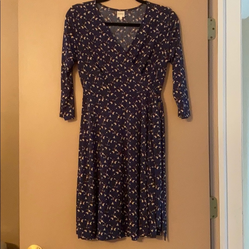 Kaileigh print wrap dress